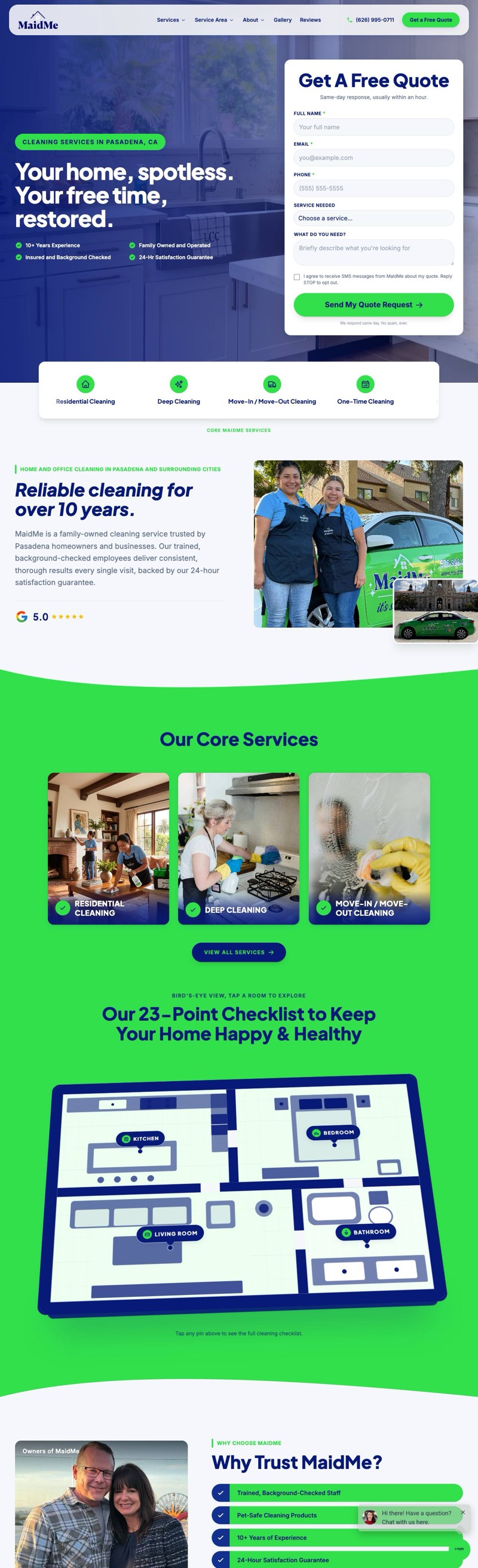 MaidMe website
